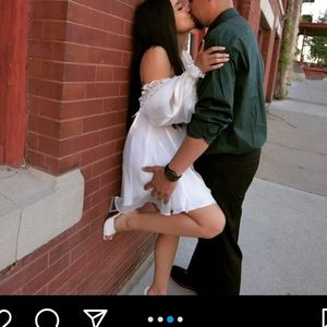 Alamour the Label white Celine Dress, large fits like medium